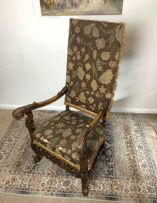 Antique Walnut Carolean Armchair Marshall Walker Antique & Vintage Furniture